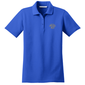 Girls Fitted Knit Polo w/ Calvary Embroidered Logo Grades K-12