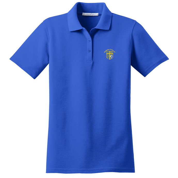 Girls Fitted Dri-fit Polo w/ Beatitudes Embroidered Logo Grades TK-8