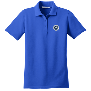 Girls Fitted Knit Polo w/ St. Catherine heat seal Logo Grades TK-8
