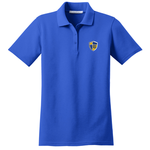 Girls Fitted Knit Polo w/ Stockdale Fiberlok Logo