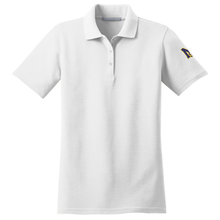 Load image into Gallery viewer, Girls Fitted Knit Polo w/ Mary Star High Fiberlok Logo Grades 9-12
