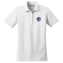 Load image into Gallery viewer, Girls Fitted Knit Polo w/ St. Clare Embroidered Logo
