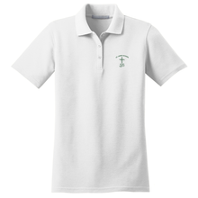 Load image into Gallery viewer, Girls Fitted Knit Polo w/ St. James logo
