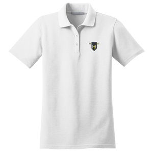 Girls Fitted Knit Polo w/ Hillcrest Embroidered Logo Grades K-12
