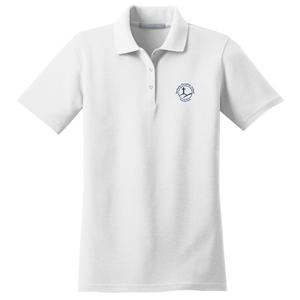 Girls Fitted Knit Polo w/ Bethany heat seal Logo Grades K-6