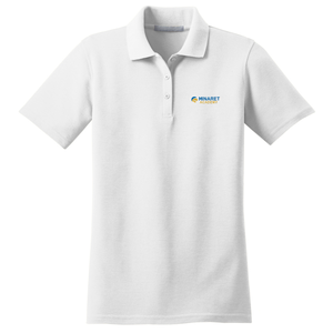 Girls Fitted Polo w/ Minaret Embroidered Logo Grades PS-8