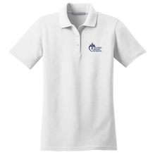 Load image into Gallery viewer, Girls Fitted Knit Polo w/Sacred Heart Embroidered Logo Grades K-8
