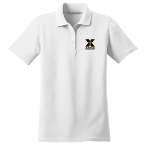 Girls Fitted Knit Polo w/Xavier Embroidered Logo Grades 9-12