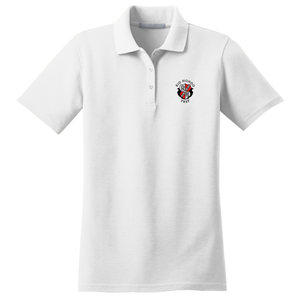 Girls Fitted Knit Polo w/ Rio Hondo Embroidered Logo Grades 7-12