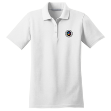 Load image into Gallery viewer, Girls Fitted Knit Polo w/ CAAT Elementary School Grades TK-8 Heatseal Logo
