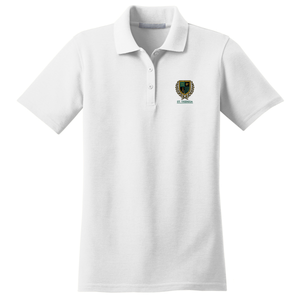 Girls Fitted Knit Polo w/ St. Theresa Embroidered Logo Grades K-8