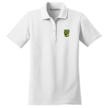 Load image into Gallery viewer, Girls Fitted Knit Polo w/ St. Hilary Embroidered Logo Grades TK-8
