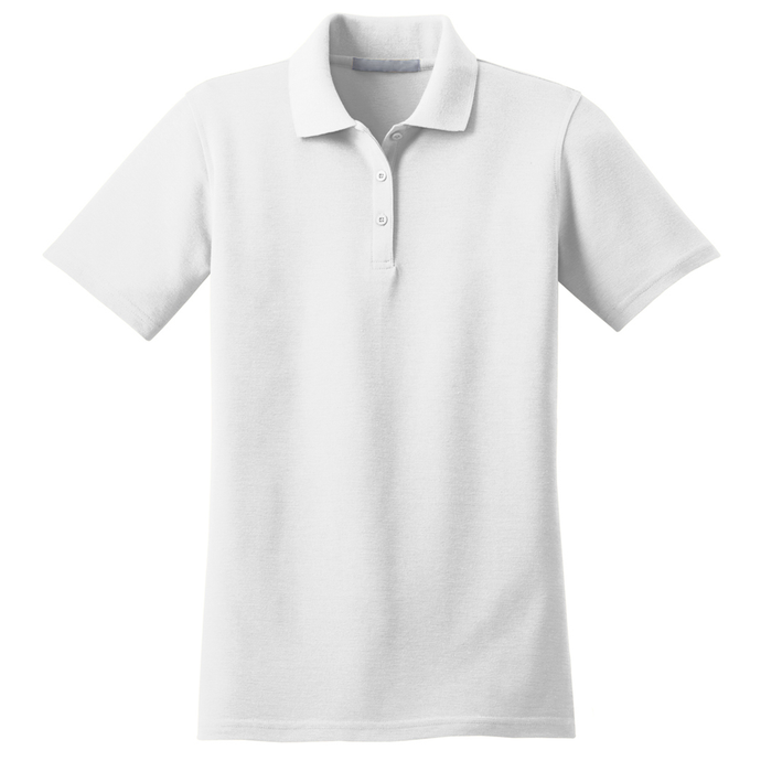Girls Fitted Knit Polo w/ St. Francis Fiberlok Logo