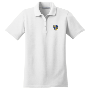 Girls Fitted Knit Polo w/ Stockdale Fiberlok Logo