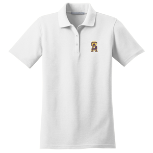 Girls Fitted Knit Polo w/ St. Anthony Parish School logo Grades TK-8