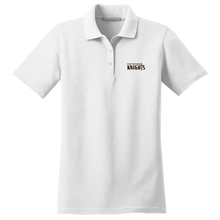 Load image into Gallery viewer, Women&#39;s Fitted Knit Polo w/Bishop Embroidered Logo Grades 9-12
