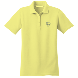 Girls Fitted Knit Polo w/ Bethany heat seal Logo Grades K-6