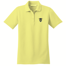 Load image into Gallery viewer, Girls Fitted Knit Polo w/ Hillcrest Embroidered Logo Grades K-12
