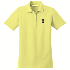 Girls Fitted Knit Polo w/ Hillcrest Embroidered Logo Grades K-12