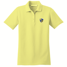Load image into Gallery viewer, Girls Fitted Knit Polo w/ Stockdale Fiberlok Logo

