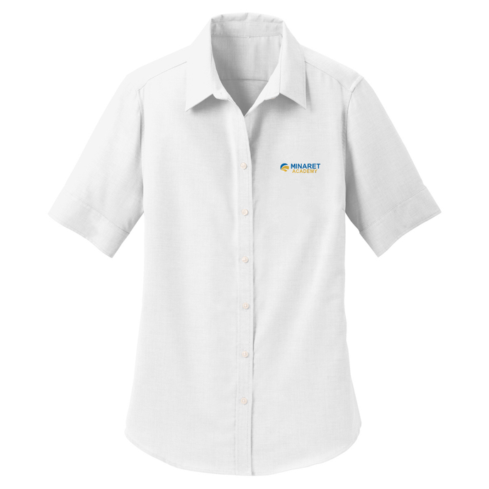 Women's Fitted Oxford Shirt w/Minaret logo