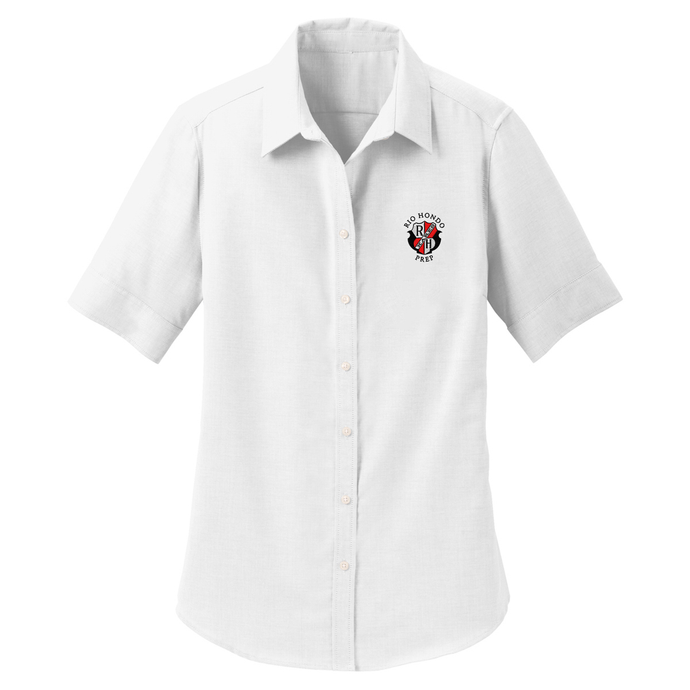 Women's Fitted Oxford w/ Rio Hondo Embroidered Logo Grades 7-12