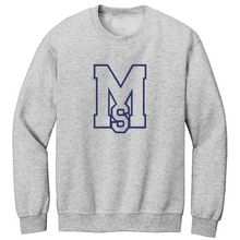 Load image into Gallery viewer, Crewneck Sweatshirt w/ Mary Star High Embroidered Large Logo Grades 9-12
