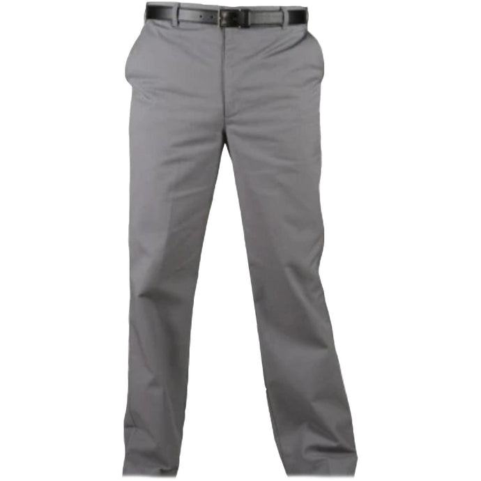 Boys Grey Twill Flat Front Pants Grades TK-12