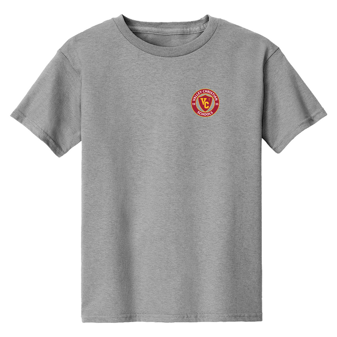 Cotton PE Shirt w/Valley Christian Cerritos Heat Seal Logo Grades 7-12