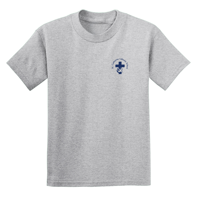 Cotton PE Shirt w/ St. Catherine Heatseal Logo Grades TK-8