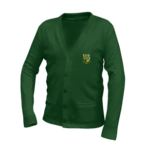 Cardigan Sweater w/ St.Hilary Embroidered Logo Mandatory For Mass Grades TK-8
