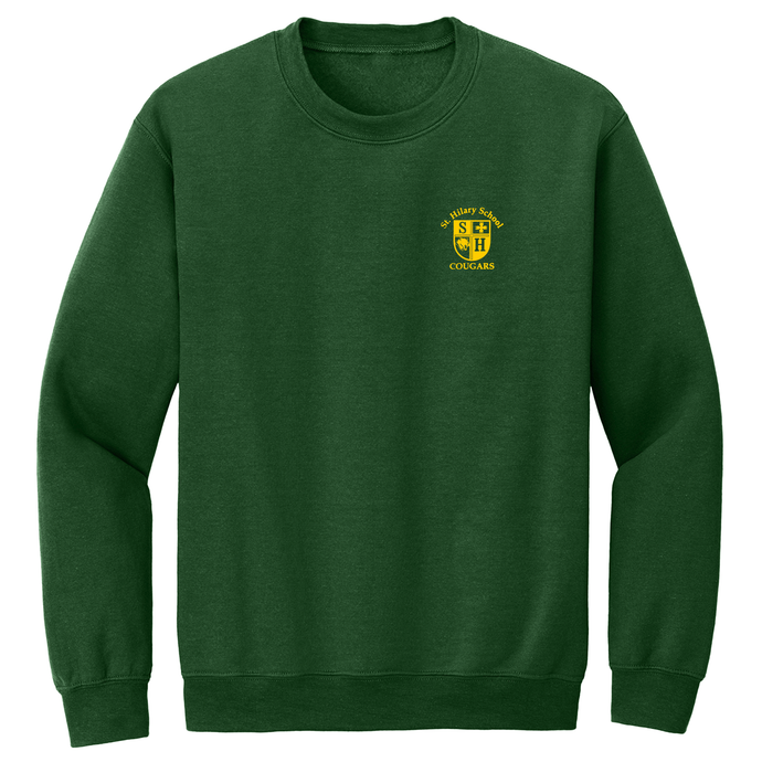 Crewneck Sweatshirt w St. Hilary Heatseal Logo Grades TK-8 PE Only