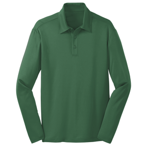 Basic Long Sleeve Knit Polo w/ St. Francis Fiberlok Logo