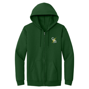 Zip Hood Sweatshirt w/ Christ Lutheran Embroidered Logo Grades K-8