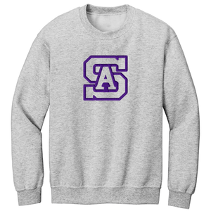 Crewneck Sweatshirt w/ St. Anthony High Embroidered Tackle Twill Logo Grades 9-12