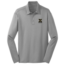 Load image into Gallery viewer, Basic Knit Long Sleeve Polo w/ Xavier Embroidered Logo Grades 9-12
