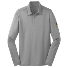 Load image into Gallery viewer, Basic Long Sleeve Knit Polo w/ Mary Star High Embroidered Logo Grades 9-12
