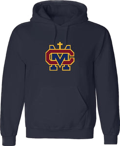 Cantwell Sacred Heart Hooded Sweatshirt with Big Embroidered Logo Grades 9-12