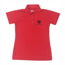 Load image into Gallery viewer, Fitted Dri Fit Polo w/ embroidered St. John&#39;s Lutheran logo
