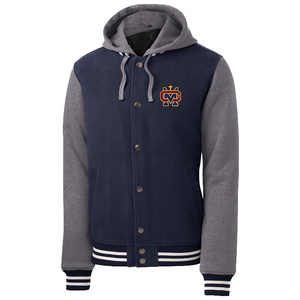 Hooded Varsity Jacket w/ Cantwell Sacred Heart Embroidered Logo Grades 9-12