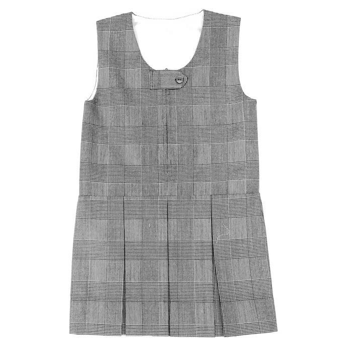 Girl's Jumper - St. Anthony Elementary School Black and White Plaid