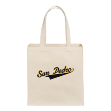 Load image into Gallery viewer, Khaki Tote Bag w/ San Pedro Logo
