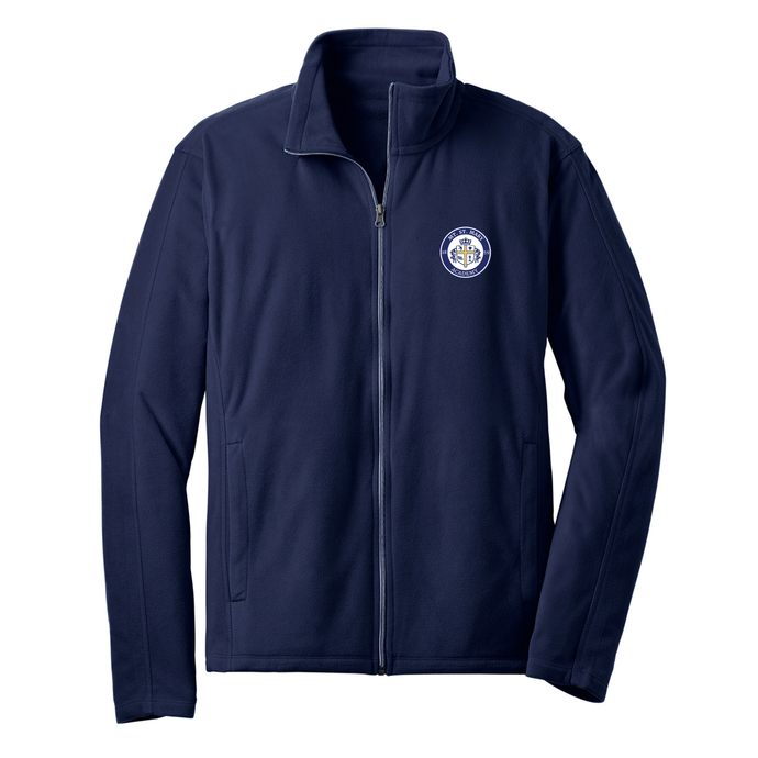 Full Zip Navy Polar Fleece w/ Mt. St. Mary Fiberlok Logo