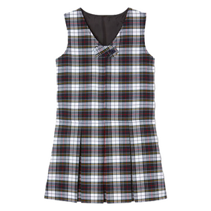 Girls Carden Conejo Plaid Jumper