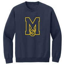 Load image into Gallery viewer, Crewneck Sweatshirt w/ Mary Star High Embroidered Large Logo Grades 9-12
