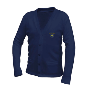 Cardigan Sweater w/ Hillcrest Embroidered Logo Grades K-12