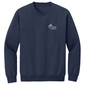 Crewneck Sweatshirt w/Sacred Heart Embroidered Logo Preschool