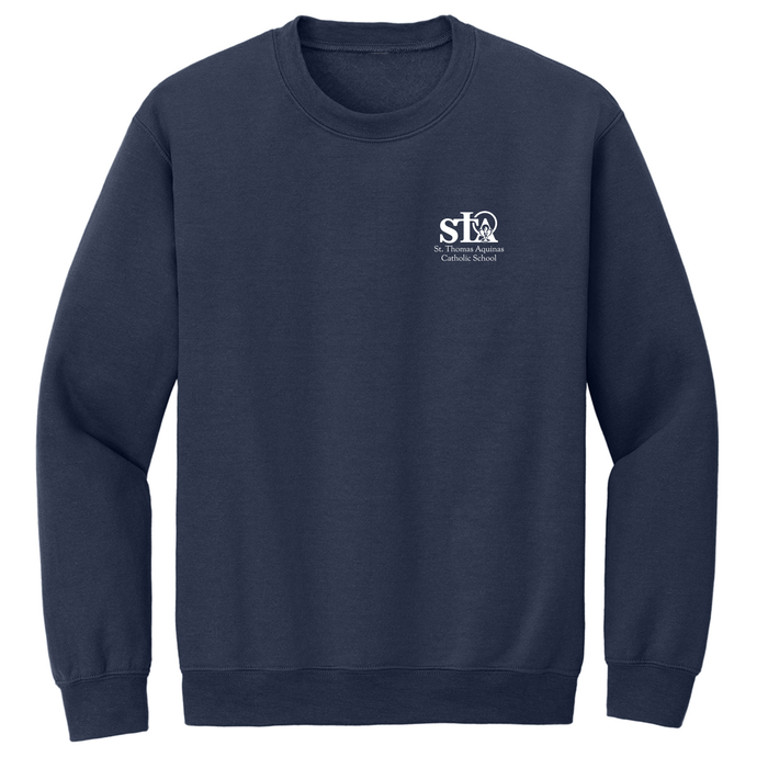 Crewneck Sweatshirt w/ St. Thomas Heatseal Logo Grades TK-8