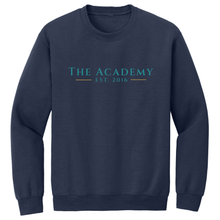 Load image into Gallery viewer, Crewneck Sweatshirt w/ The Academy of RB Large Heatseal Logo Grades TK-8
