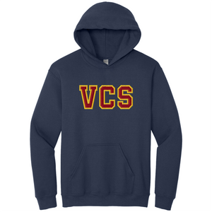 Valley Christian Cerritos Tackle Twill Embroidered Hooded Sweatshirt Grades TK-12